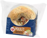 Mängden socker i Bagel au poulet