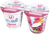 Mängden socker i Yaourt brassé brebis sur lit de framboise 3% de matière grasse