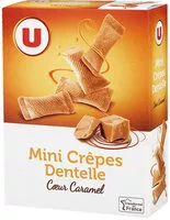 Mängden socker i Mini crêpes dentelles coeur de caramel