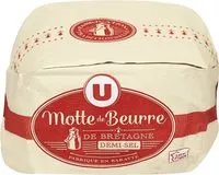 Mängden socker i Beurre de baratte demi-sel 80% de MG