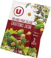 Mängden socker i Mélange pour salade croûtons sauce caesar