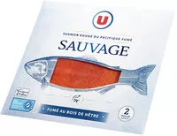 Mängden socker i Saumon rouge sauvage fumé du Pacifique