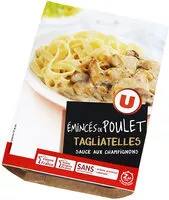 Mängden socker i Emincés de poulet sauce champignons et tagliatelles