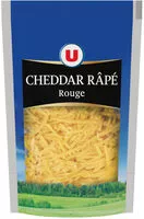 Mängden socker i Cheddar rouge pasteurisé jeune râpé, 7% de MG