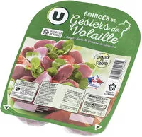 Mängden socker i Emincés de gésiers de volaille