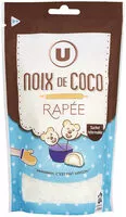Mängden socker i Noix de coco rapée