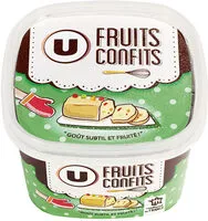 Mängden socker i Fruits confits