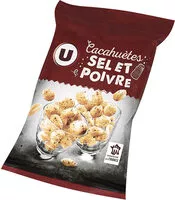 Mängden socker i Cacahuètes grillées sel et poivre