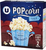 Mängden socker i Popcorn salé micro ondable en gobelet