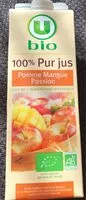 Mängden socker i 100% pur jus pomme mangue passion