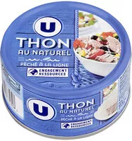 Mängden socker i Thon listao entier au naturel pêche à la ligne