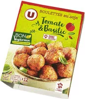 Mängden socker i Boulettes au soja tomate et basilic