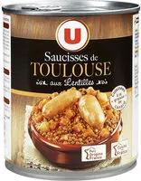 Mängden socker i Saucisses de Toulouse aux Lentilles