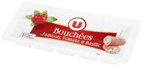 Mängden socker i Bouchées fromagère jambon tomate basilic