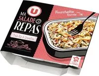 Mängden socker i Salade thaï crevette 3 riz avec fourchette,