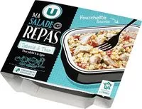 Mängden socker i Salade taboulé au thon pêché ligne avec fourchette,