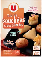 Mängden socker i Trio de bouchées croustillantes
