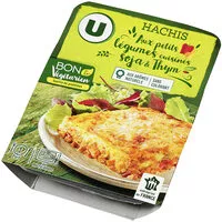 Mängden socker i Hachis végétarien aux légumes cuisinés, protéines de soja, thym et basilic