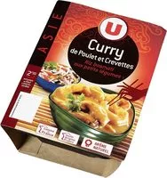 Mängden socker i Curry de poulet, crevettes et riz,