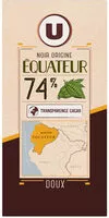 Mängden socker i Tablette de chocolat noir 74% de cacao d'Equateur