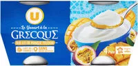 Mängden socker i Yaourt à la grecque sur lit de mangue et passion