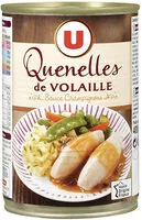 Mängden socker i Quenelles de volaille sauce champignons