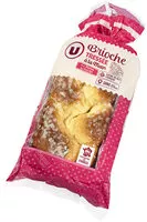 Mängden socker i Brioche tressée aux perles de sucre