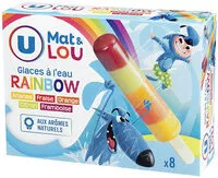 Mängden socker i Glace à l'eau aromatisée rainbow