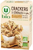 Mängden socker i Crackers 3 céréales sarrasin lin et flocon d'avoine