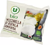 Mängden socker i Fromage AOP Mozzarella di bufala campana biologique 27% de MG