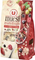 Mängden socker i Muesli floconneux aux fruits rouges
