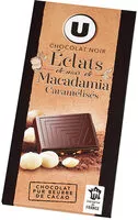 Mängden socker i Tablette de chocolat noir aux éclats de noix de macadamia