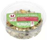 Mängden socker i Boulgour quinoa rouge et blanc, pois chiches et cranberries