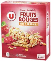 Mängden socker i Barre de céréales fruits rouges