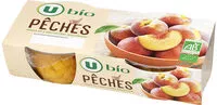 Mängden socker i Pêches au sirop bio