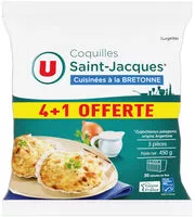 Mängden socker i Coquilles St Jacque MSC 30% de noix cuisiné à la bretonne