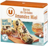 Mängden socker i Barres de céréales fruits secs sans glutern