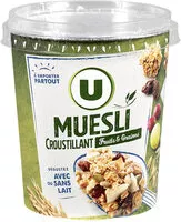 Mängden socker i Croustillant aux fruits et graines