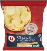 Mängden socker i Chips aux crevettes saveur curry thaï