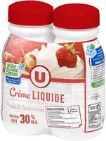 Mängden socker i Crème UHT entière liquide bleu blanc coeur, 30% de MG
