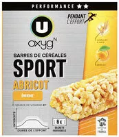 Mängden socker i Barres de céréales aux abricots