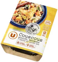 Mängden socker i Couscous légumes poulet semoule de blé et merguez