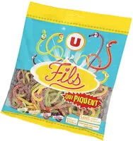 Mängden socker i Bonbons fils gélifiés qui piquent