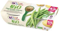 Mängden socker i Bols de haricots verts sans morceaux U_TOUT_PETITS Bio