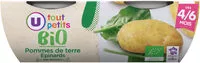 Mängden socker i Bols de purée pommes de terre et épinards