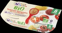 Mängden socker i Bols spaghetti bolognaise avec morceaux U_TOUT_PETITS Bio