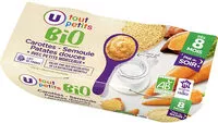 Mängden socker i Bols soir patate douce carotte et semoule avec morceaux U_TOUT_PETITS Bio