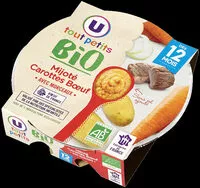 Mängden socker i Assiette mijoté de carottes et boeuf U_TOUT_PETITS Bio