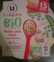 Mängden socker i Assiette de petits pois et vea U_BIO U_TOUT_PETITS Bio