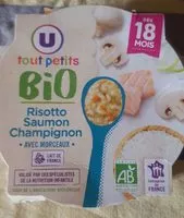 Mängden socker i Assiette de risotto au saumon et champignon en morceaux U_TOUT_PETITS Bio